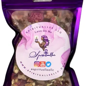 Spirituallee LLC Love On Me Spiritual Bath All Organic Herbs & Pink Himalayan Salt for Cleansing Skincare Body Care & Skin Repair