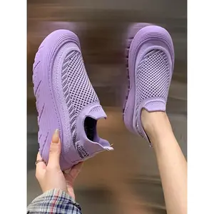 Women's Mesh Breathable Lightweight Workout Sneakers, 2024 New Style Casual Comfortable Sports Running Shoes, All-match Non-slip Wear-resisting Sneakers for Daily Wear