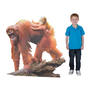 43 1/2" Wild Encounters VBS Orangutan Cardboard Cutout Stand-Up