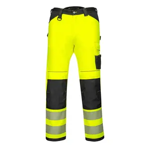 PORTWEST® PW3 Hi-Vis Women's Stretch Work Pants ANSI Class E Yellow/Black - PW385