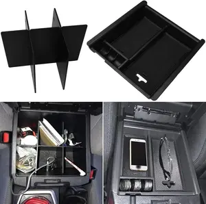 Center Console Organizer for Toyota Tacoma 2016-2022 2023 Accessories, Armrest Tray Divider, Storage Box Set