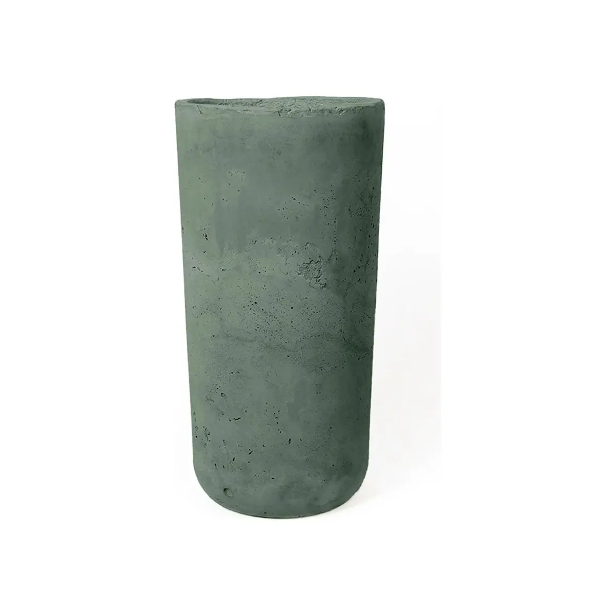Concretti Designs B3252160 Aster Indoor & Outdoor Round Pot Planter, Kale - 11.75 in. Dia. x 23.62 in.