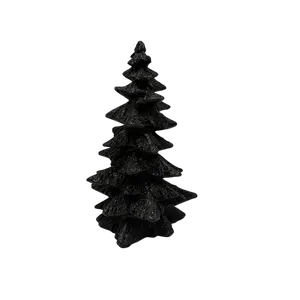 Black Resin Halloween Tree 6 3/4 Inches Tall