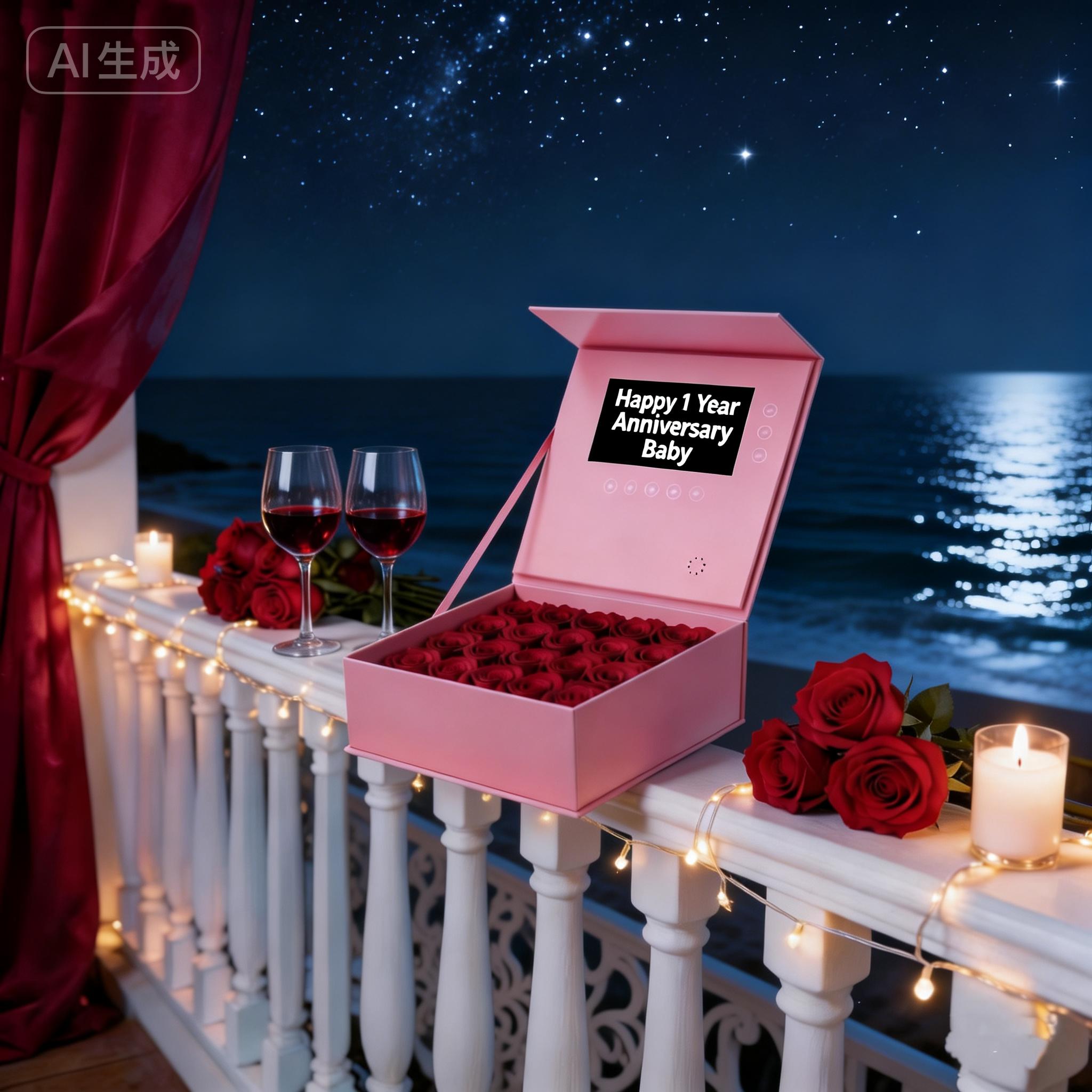 Gift Box With Voice Photo Video Mother's Day and Valentine's Day Elegant Gift Set for Women