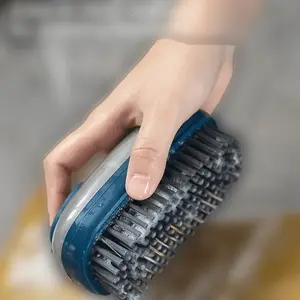 Multifunctional Liquid Cleaning Brush, Soft Bristle Cleaner for Clothes Hats Shoes, Automatic Liquid Adder Laundry Brush Tool