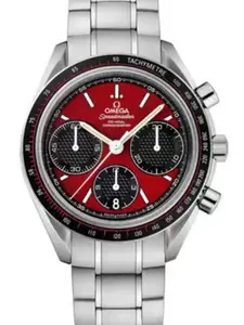 Omega Red Dial Speedmaster Automatic Mechanical Stainless Steel 40mm