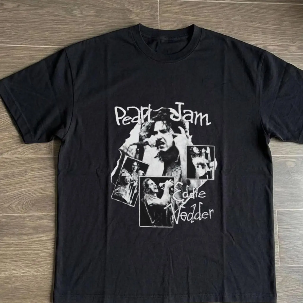 Pearl Jam Eddie Vedder Gildan Print Cotton T-Shirt Vintage y2k 90s Style Unisex Tee, Retro Music Fan Gifts
