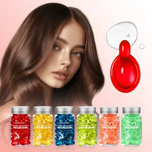 Vitamin Hair Care Capsule Oil Set, Deep Nourishing Hair Treatment Oil for Dry, Frizzy Hair, Single-Serve Capsule Packaging, Portable & Convenient Hair Nutrition for On-the-Go Care, Hair Treatment
