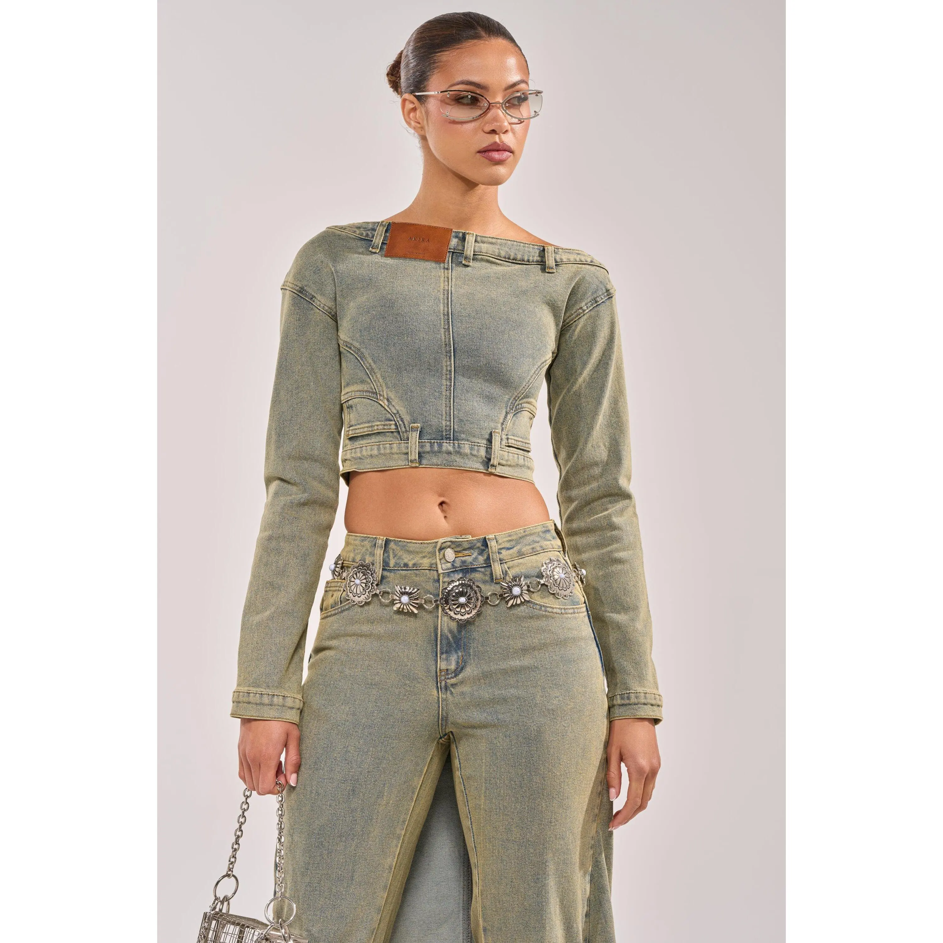 BIG STEPPER DENIM BLOUSE