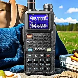 Suitable for UV5RH autonomous driving handheld radio, high-power 10W full band aviation, one click binding Chinese display, GMRS intercom