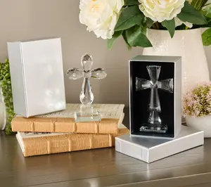 Set of 2 Faceted Glass Grosses With Gift Boxes by Valerie