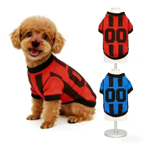 2-piece pet sports T-shirts, Poodle, breathable & sweat-free, comfy for running & jumping, fit both dogs & cats, World Cup vibe max! cheer for passion with your fur baby!