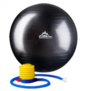 75 cm. Static Strength Exercise Stability Ball, Black