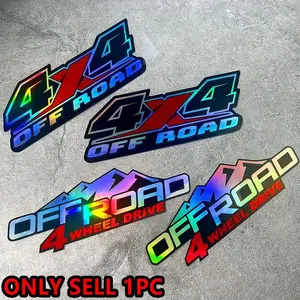 4X4 Off-road Vehicle Sticker, Car Truck Decal, Sticker for Cars, Waterproof & Sunproof Outdoor Scratch Shielding Sticker for Ford F-150 F-250 F-350 Truck Trunk Window DIY Decorations