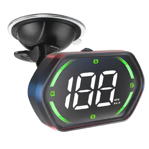 Universal GPS Speedometer HUD for Cars - 2025 New Head Up Display with MPH/KMH, Overspeed Alarm, Fatigue Alert, Large LED Font, Plug & Play USB, Auto Brightness - Fits All Vehicles (Green)