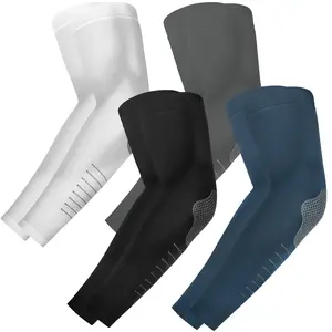 4 Pairs UV Sun Protection Arm Sleeves for Men Women Cooling Sun Sleeves to Cover Arms Sports Compression Covers for Golf