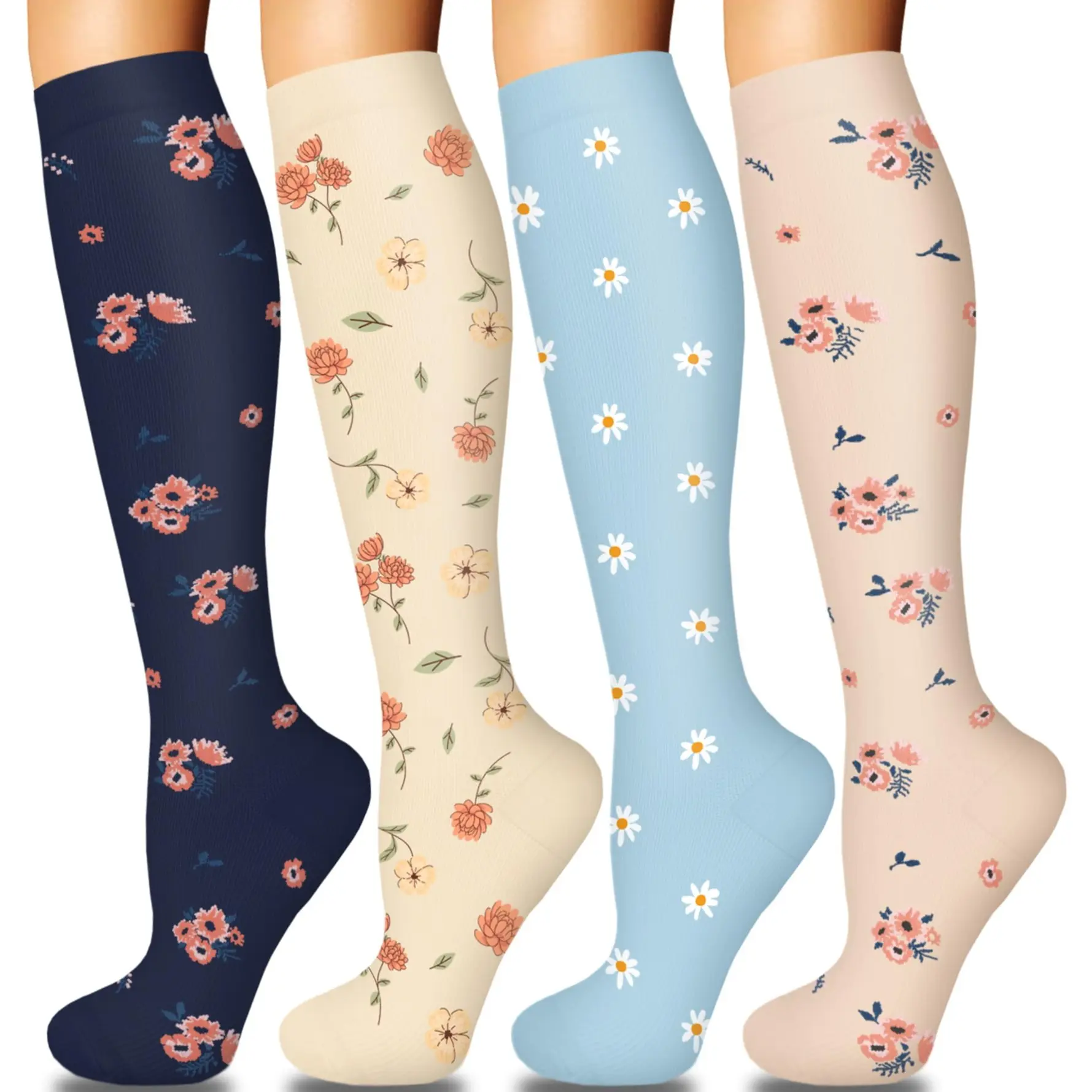 Spring Flowers Color (4 pairs)
