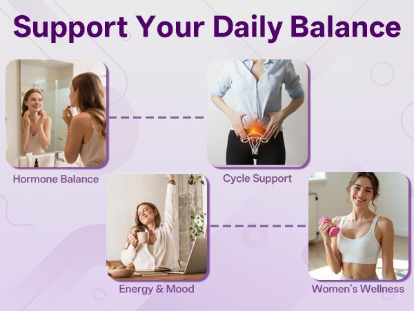 Hormone Balance Drink Mix for Women – Inositol Powder Strawberry Flavor Drink with 2000mg Myo-Inositol + D-Chiro 40:1 Ratio, Vitamin D, Folate, Cycle Support, Energy & Mood