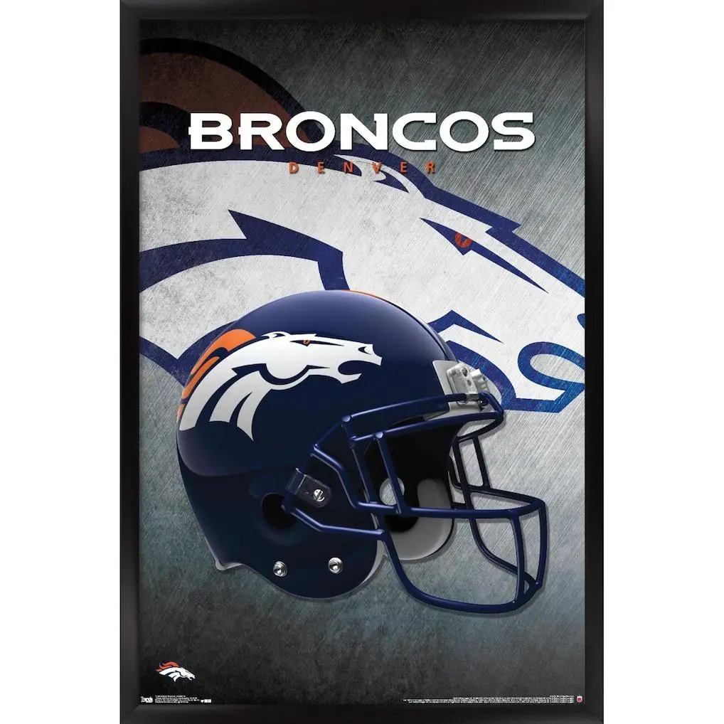 Denver Broncos Team Helmet Poster