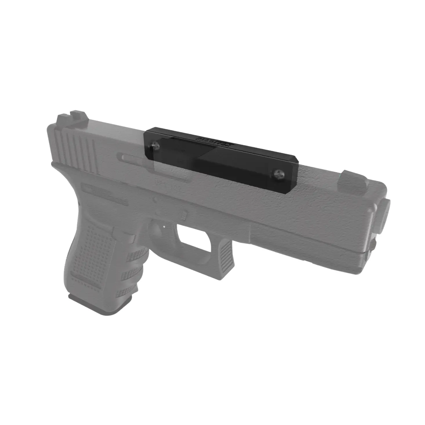 MagTEX Steel Handgun Wall-Mounted Hanger - 3.5x0.69x0.3" Low-Profile Organizer Pad, Non-Slip Non-Scratch Surface, Strong Hold, Drywall Anchors & Screws Included for Indoor Secure Hunting Storage, Magnetic