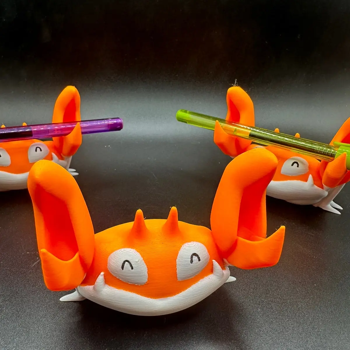 Krabby pen holder Pokemon 3d printed collectible Krabby pen holder Pokemon 3d printed collectible