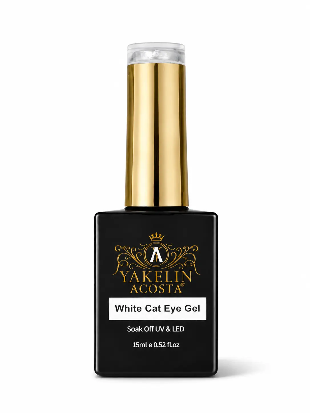 Yakelin Acosta Cat Eye White  Gel Polish -Magnetic  Nail Gel 15 ml