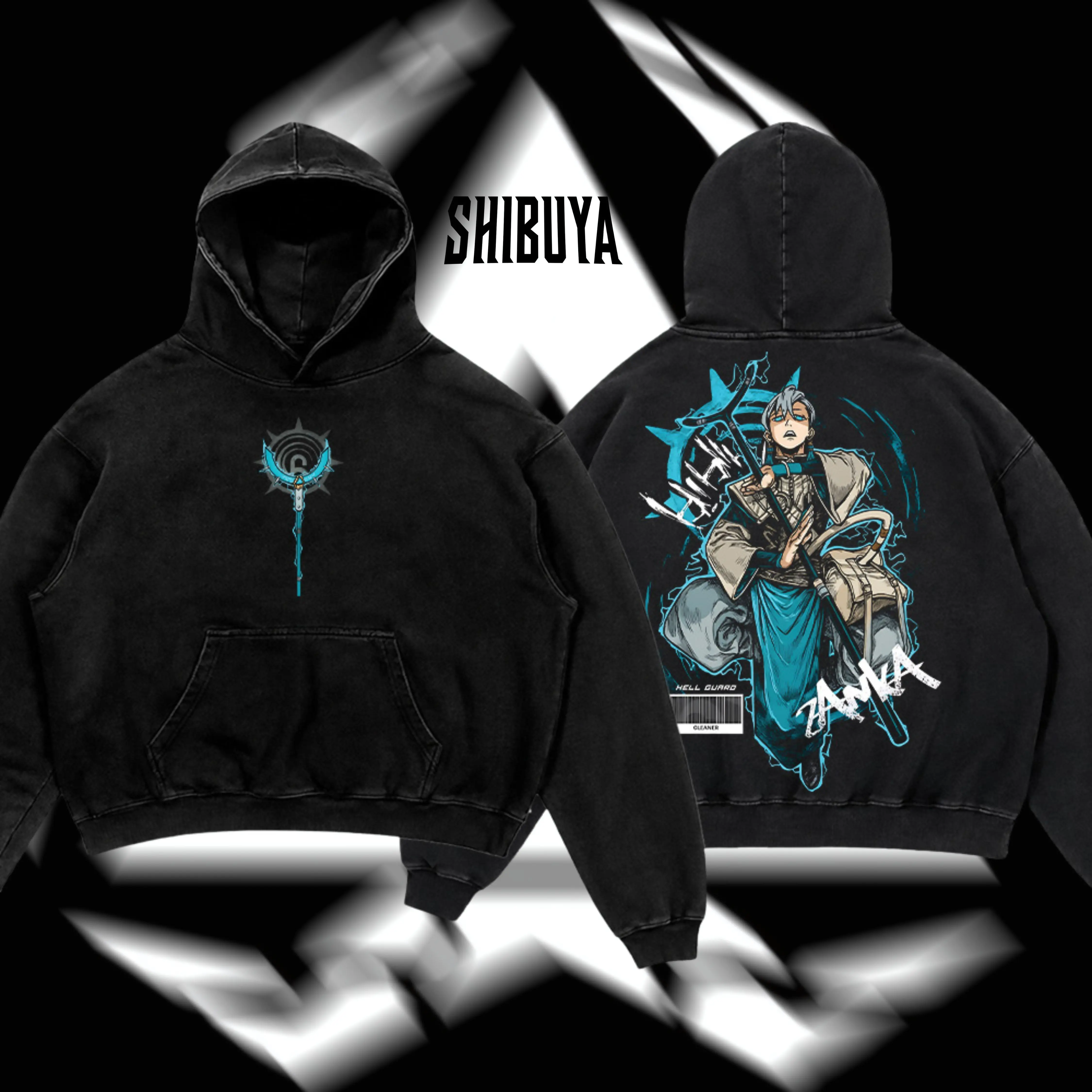 [Shibuya] Zanka Gachiakuta Vintage Unisex Oversize Anime Manga Washed Cotton T-shirt, Graphic Tee, Anime Lover, Anime Merch Fan, Outfits Men, Boys Merch