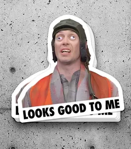 Looks Good To Me Meme Sticker, Hard Hat Stickers, Lineman Sticker, Hard Hat Stickers For Men