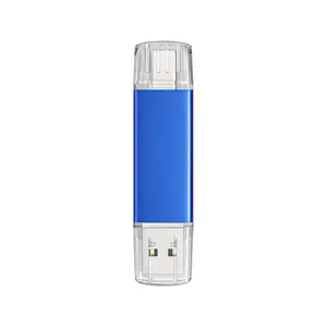 Bright Color 2-in-1 Type-C USB Flash Drive 512G High Speed Dual-Head Pen Drive for Phone and Computer