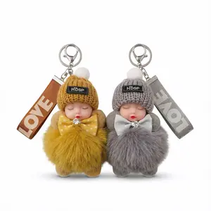 2 Pack Handmade Soft Doll Keychain Cute Charms for Phone Bag Plush Pendants Gifts for Women Girls - Perfect for Birthday, Holiday & Everyday Gift-Giving
