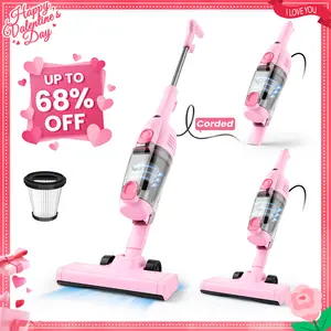 [Stock Up Sale!] INSE R6X Corded Stick Vacuum, 15KPa Suction with 600W Motor, Ultra-Lightweight Bagless Upright Vacuum with Handheld for Home Hard Floor Carpet Pet Hair Car Cleaning home cleaning tools home appliances