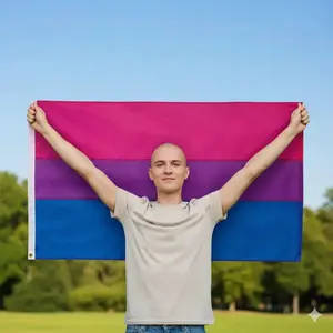 Bisexual Pride 3’ x 5’ Nylon Flag – Large LGBTQ+ Flag with Pink, Purple & Blue Stripes for Outdoor Events, Parades, Rallies & Home Display