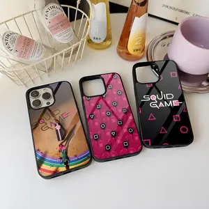 S-Squids Game Phone Case for 17 Pro Max iphone 16 Plus 15 Pro Max 14 12 11 13 Mini X Xs XR PC+TPU Cover