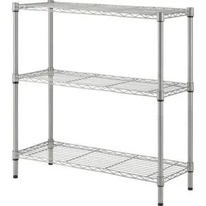 212 MAIN 1 in. Light-Duty Metal Steel Adjustable Wire Shelving - Silver, 250lb Capacity, Household Large Appliance Parts & Accessories Racks
