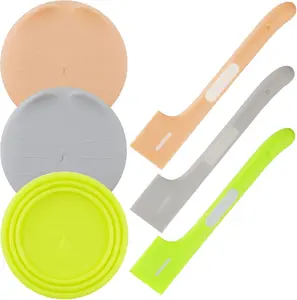 6-Piece Pet Can Lid & Spoon Set – Universal Stretch Covers & Mixing Spoons for Cat & Dog Wet Food – Airtight, Durable, Easy Clean