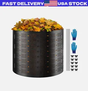 Garden Compost Bin 220 Gal/1000 L Outdoor Compost Bin Easy to Setup