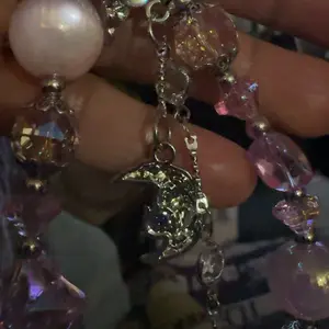 Cute Star & Moon Design Phone Chain, Fashionable Phone Lanyard, Phone Strap, Phone Charm for Women & Girls, Mobile Phone Decoration Accessories