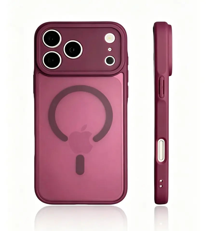 Luxury Magnetic Wireless Charging Polycarbonate Smartphone Case, Matte Translucent Hard Shell Casing with Shockproof Protective Design & Camera Lens Guard for iPhone 18-11 Pro Max Plus - Mobile Phone Accessories