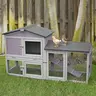 【DealsForYouDays】Aivituvin Wooden Chicken Coop Outdoor Enclosed Enclosure, 1–2 Chick Fit, Secure Latch, Easy To Combine With Second Coop, Asphalt-Ready, Comfortable Nesting Area For Ducks, 57" L x 21" W x 33" H, Model AIR02