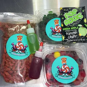 Cowgirls Candy Rush Gushies & Hot Lime Pickled Hot Cheetos Sour Snack Pack Box-Sour Snack Box Set