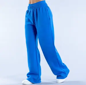 Women's High-Waist Wide Loose Soft Sports Jogger Sweatpants - Tummy Control, Stylish, Well-Fit All-Seasons Casual Bottoms for Comfortable Sports & Outdoor Wear