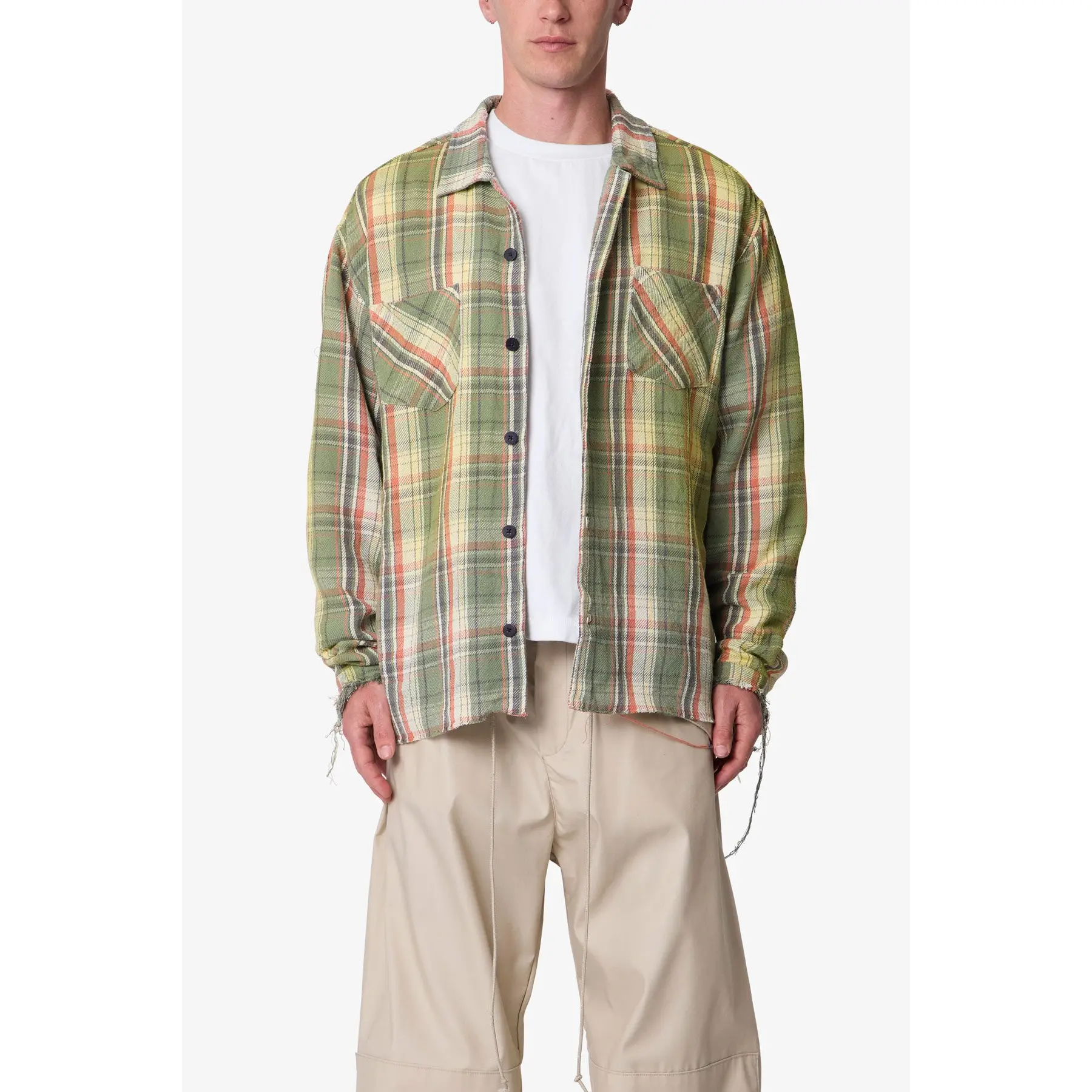 mnml Vintage Flannel Shirt - Green