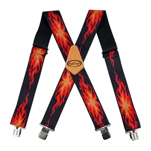 MELOTOUGH Men's Suspenders w/Clip Heavy Duty suspenders for men Big and Tall Work suspenders for Jeans