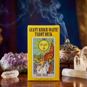 Giant Rider-Waite Tarot Deck: 78 Large Size Tarot Cards & Guide Booklet