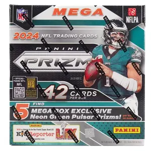 2024 Panini Prizm Football Mega Box - Neon Green Pulsar Prizms