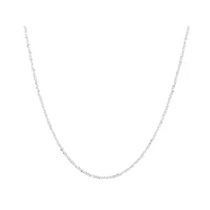 JTV Sterling Silver Criss-Cross Chain Necklace JTV Sterling Silver Criss-Cross Chain Necklace
