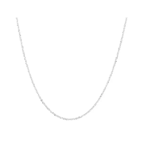 JTV Sterling Silver Criss-Cross Chain Necklace JTV Sterling Silver Criss-Cross Chain Necklace