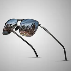 Men's Polarized Photochromic Square Sunglasses, UV Protection, Trendy Styling Sunglasses for Sports & Outdoor Activities, Men's Sunglasses outdoorfun,summerwins