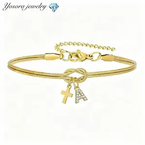 A-Z Pendant Cross Women’s Bracelet | Suitable for everyday wear | Ideal gift for couples’ anniversaries and Valentine’s Day