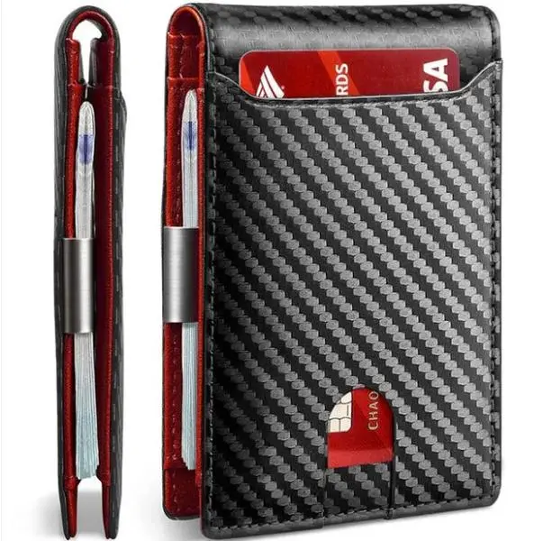 Anti-Theft Bi-fold Wallet - Ultra-Slim Credit Card Holder men